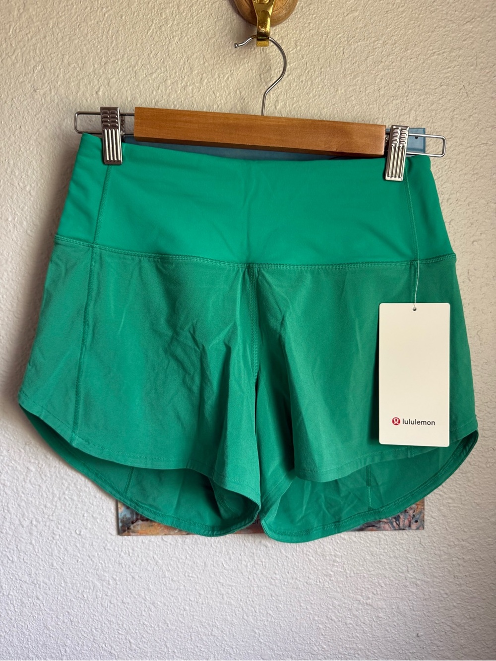 lululemon athletica Emerald Green Speed Up HR Short 4” *Lined, NWT